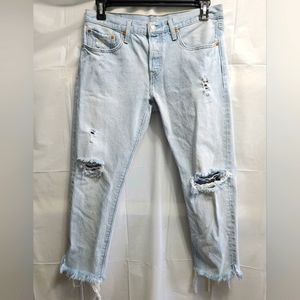 Levis Original 501 tapered cropped leg 30W 26L